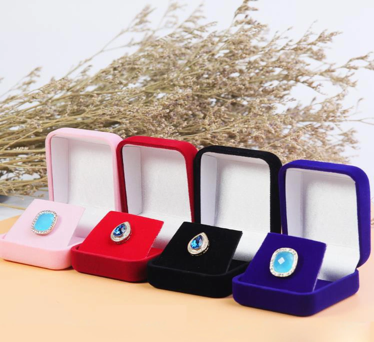 High Grade Flocking Medal Box, Ear Stud Box, Badge Box, Badge Necklace, 5 Colors Optional