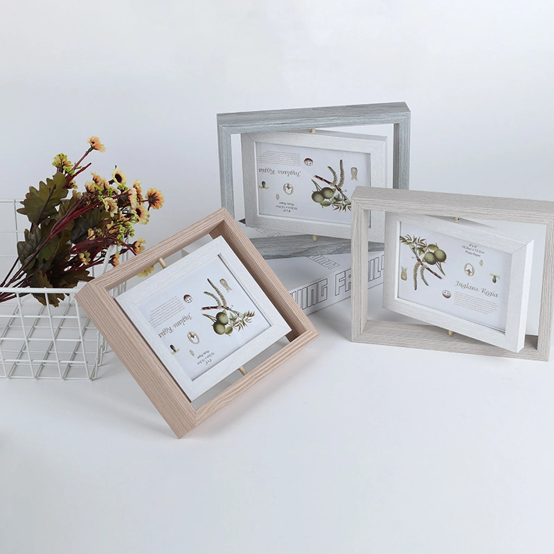 MDF Wood Photo Frame Different Color MDF Rotating Photo Frame