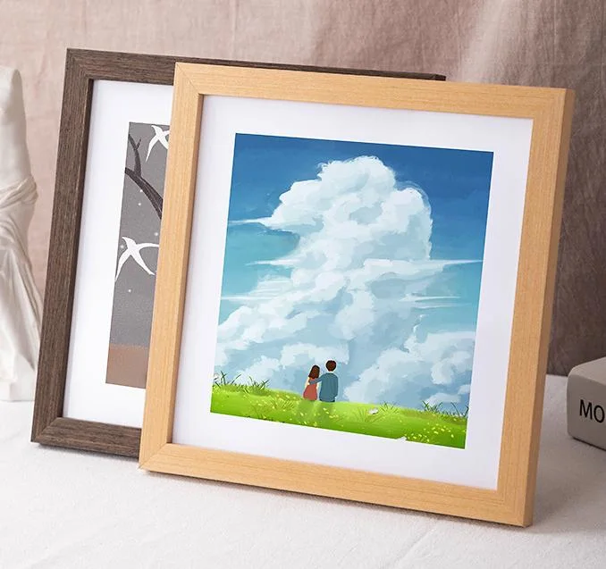 Square Solid MDF Wood Photo Frames