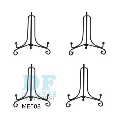 鉄製ディスプレイスタンド、黒鉄板フォトスタンド、写真ディスプレイスタンド